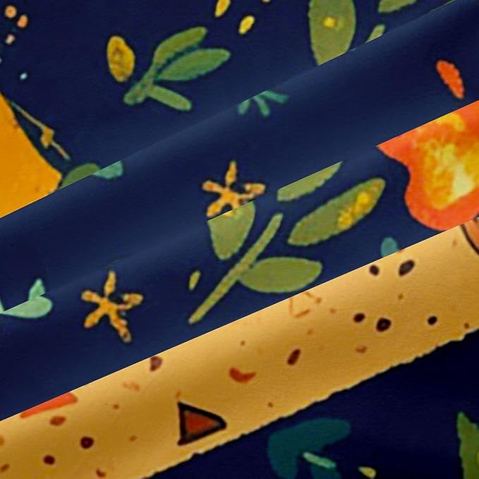 Feelyou Camping Decor Curtains for Bedroom Living Room Camper Accessories Blackout Shades Happy Camping Room Darkening Curtain Window Treatments, 2 Panels 42 x 63 Inch Decor