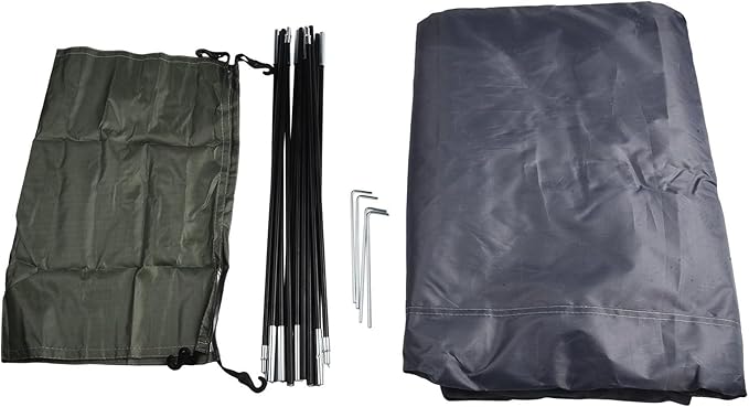 Ultralight Backpacking Tent Single Person Double Door Camping Shelter with Waterproof Oxford Fabric Fiberglass Poles Mesh Ventilation Screen Rain Fly Carry Bag for Outdoor Hiking