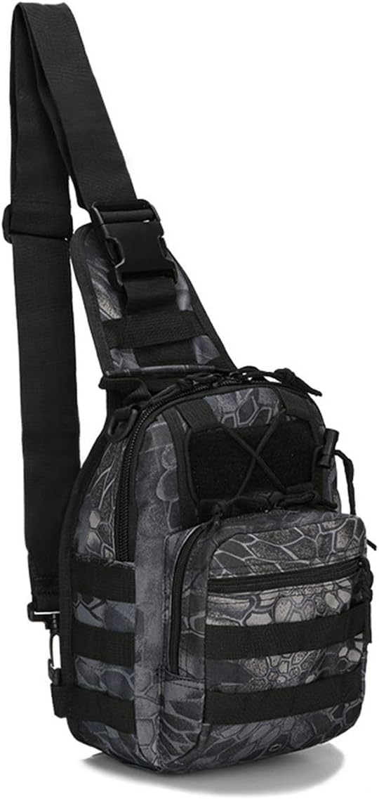 Tactical Shoulder Sling Bag Small Outdoor Chest Pack Backpack for Men Traveling, Trekking, Camping, Sling Backpack