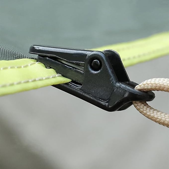 Surf turtle 20-Pack Small Tarp Clips Duty Lock Grip,Small Outdoor Camping Awning Point Hook Tent Windbreak Clamp