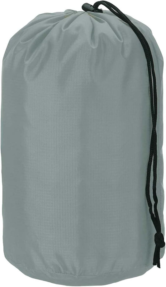Stuff Sack, Nylon Waterproof Storage Sacks Portable Drawstring Dry Stuff Bag Gear Organization with Toggle, 7x13Inch Fit for Backpacking Camping Traveling Hiking(Gray)