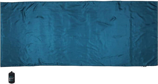 BROWINT Silk Sleeping Bag Liner, Silk Sleep Sack, Extra Wide 87"x43", Lightweight Travel Sheet for Hotels, More Colors for Option, Reinforced Gussets