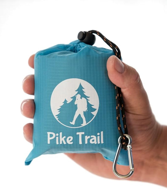 Pike Trail Pocket Beach Blanket (60 in X 56 in) – Lightweight Sand Proof Picnic Blanket, Compact Outdoor Blanket, Waterproof Pocket Blanket for Hiking, Camping, Picnics, Travel and Beach Trips