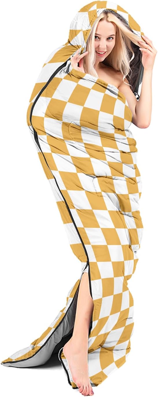 Sleeping Bags for Adults and Kids Backpacking Camping Sleeping Bags for Girls and Boys Lightweight Waterproof Cold/Warm Sleeping Bag for All Season