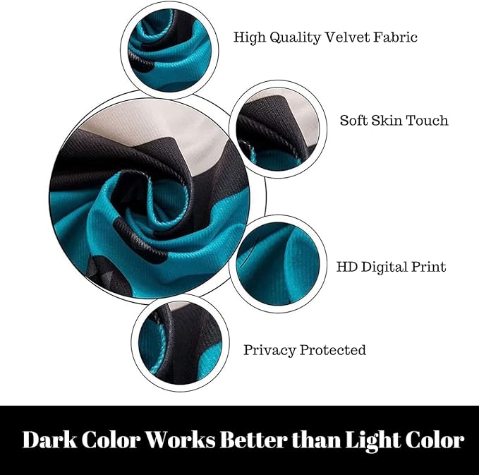 Erosebridal Camper Theme Window Drapes Happy Camping Blackout Curtains 52" Wx63 L Travel Car Rv Curtains for Bedroom Living Room,Camping Tent Campfire Forest Window Treatments 2 Panels