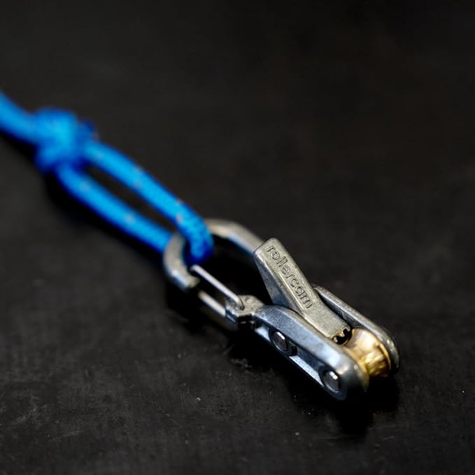 Roperoller Rope Tightening Tool & Tensioner 6-Pack with Rollercam Technology – Heavy-Duty Tie Down for Camping, Tarps, Guy Lines, Boating & Outdoor Gear – Includes Reflective Cord & Carry Case