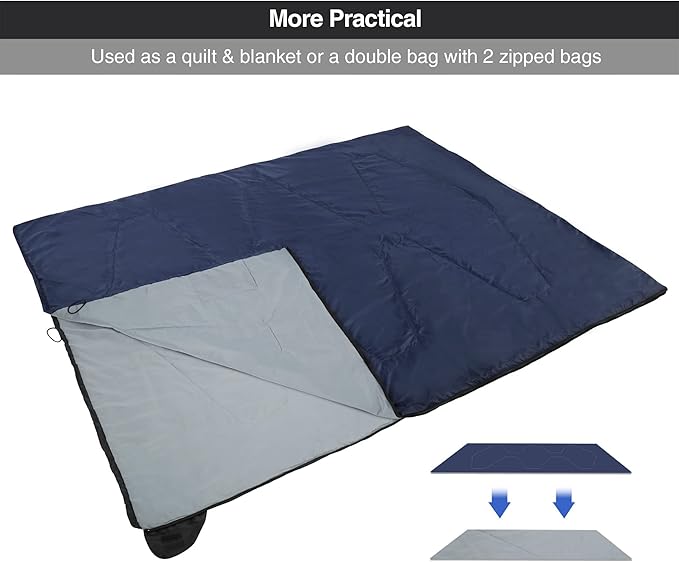 REDCAMP Ultra Lightweight Sleeping Bag for Backpacking, Hiking, Comfort for Adults Warm Weather, with Compression Sack