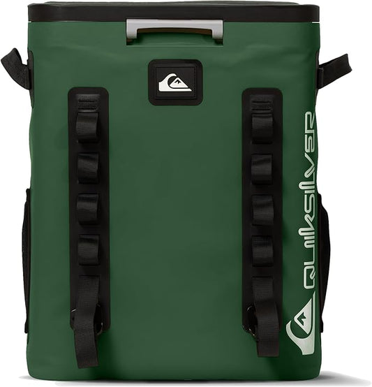 Quiksilver Zipperless Backpack Cooler 30L, Holds 36 Cans, 48 Hour Insulation, Leakproof & Waterproof Design, Heavy Duty TPU, IPX7, Padded Straps, Kangaroo Pockets