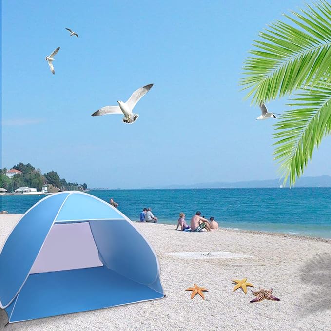 Large Camping Instant Tents,Automatic Waterproof Family Camping Tent,Easy Setup Camping Tents,Lightweight Backpacking Tent,for Outdoor Beach Hunting Hiking Travel
