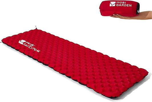 6.5 R-Value Camping Sleeping Pad for All Season, Dual Layer Ultralight Air Mattress for Cold Weather, Insulated Inflatable Sleeping Mat for Backpacking,Hiking,Outdoor, with Air Pump Sack