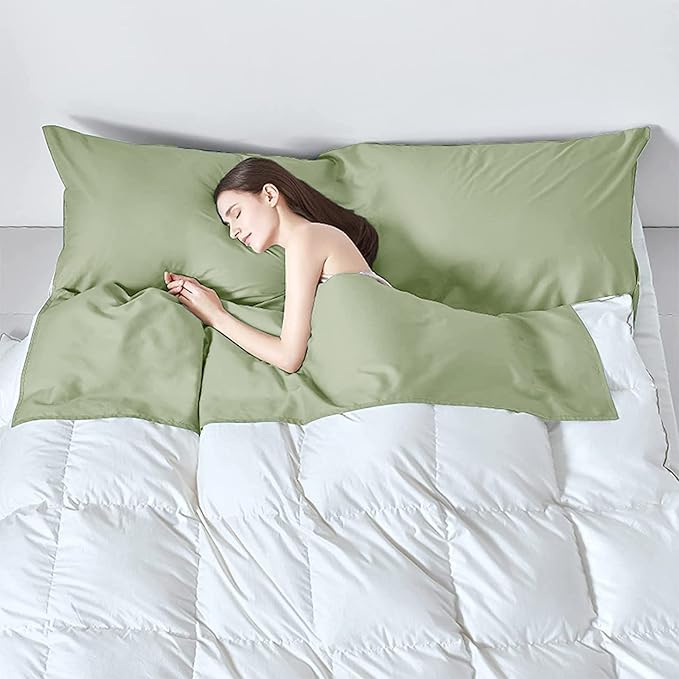 Sleeping Bag Liner, Lightweight Portable, Soft Travel and Camping Sheet, with Compact and Carry Bag, for Travel, Hotel