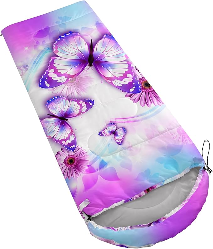 QOOMO Camping Sleeping Bags,3 Season Warm & Cool Weather,Lightweight,Waterproof Sleeping Bags for Adults & Kids,Traveling,and Outdoors,Camping Gear Equipment