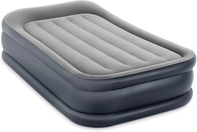 Intex Pillow Dura-Beam Series Rest Raised Airbed with Internal Pump (2020 Model)