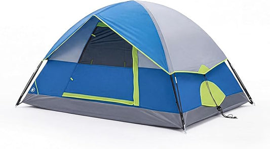 NEWBULIG 2-4 Person Camping Tent, Lightweight 5 Min Easy Setup, Waterproof Windproof Dome Tent with Rainfly for Outdoor, Hiking, Backpacking, Beach