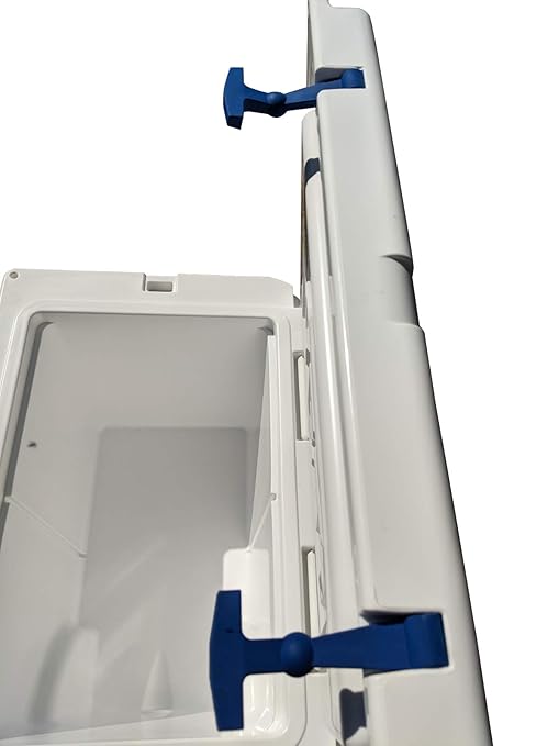 2-Pack Replacement Lid Latches Compatible with Yeti and RTIC Hard Coolers, Designed and Manufactured - Larger, Ergonomically Improved Design That Fits All Yeti Tundra Coolers (Blue)