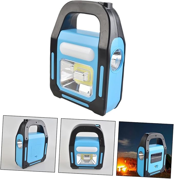 Rechargeable Work Light Solar Powered Emergency Lantern Camping Light with USB Charging for Outdoor Activities Power Outages and Emergency Situations
