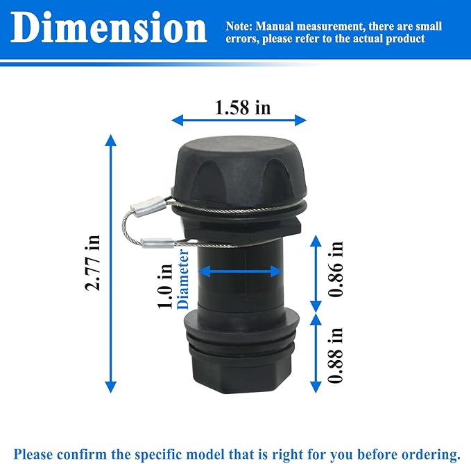2Pcs Drain Plug Replacement Parts, for BMX IMX Overland 25-72 Qt Coolers