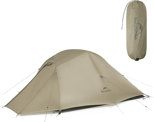 Naturehike Cloud up Pro Camping Tent, 1/2/3 Person Ultralight Tents, 3 Season Backpacking Tent, Waterproof for One Man, Self-Standing Easy Setup for Cycling, Outdoor Camp