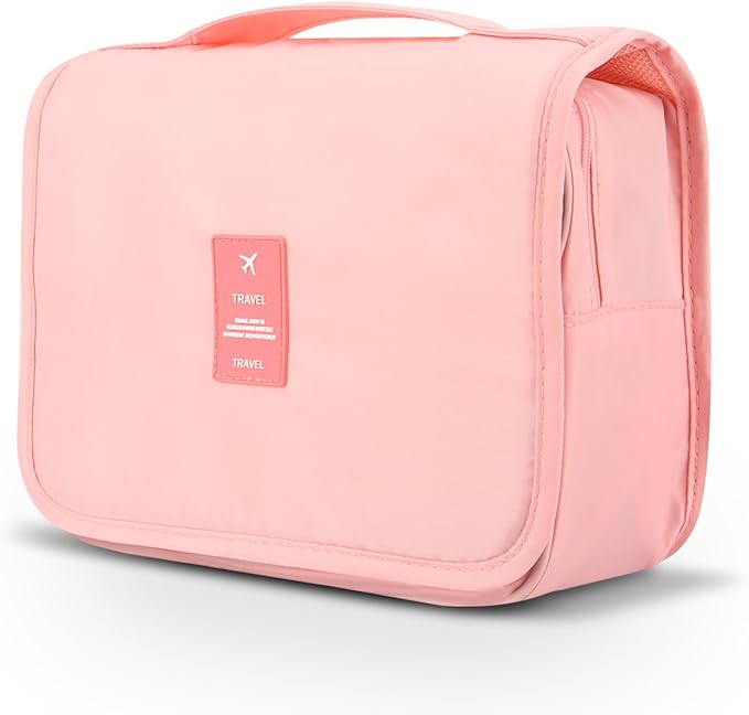 Mossio Hanging Toiletry Bag - Large Cosmetic Makeup Travel Organizer for Men & Women with Sturdy Hook