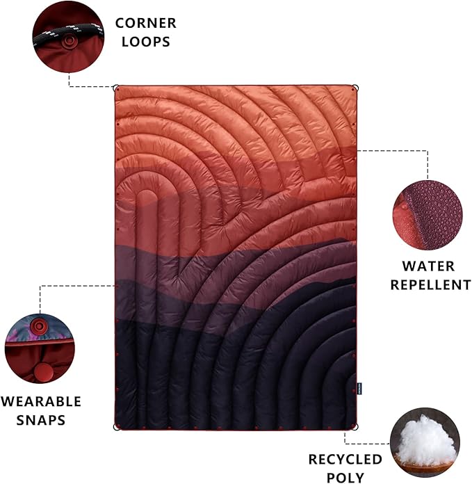 Camping Blanket,Lightweight Puffy Printed Camping Blanket Packable Outdoor Blanket for Camping,Traveling, Stadium, Hiking, Picnics