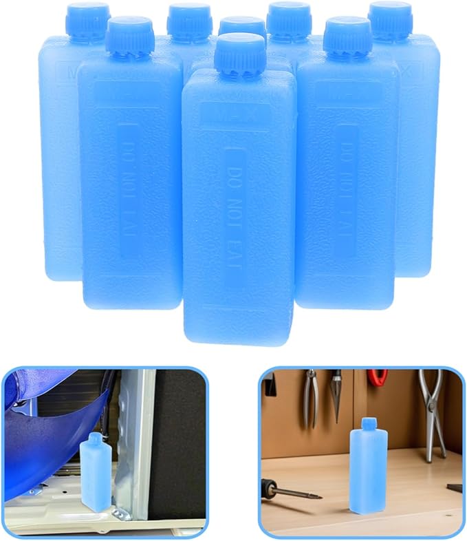 Yardwe Ice Packs for Cooler - 8Pcs Reusable Ice Packs for Air Conditioner and Freezer Efficient Cooling Blocks for Lunch Boxes and Camping Needs