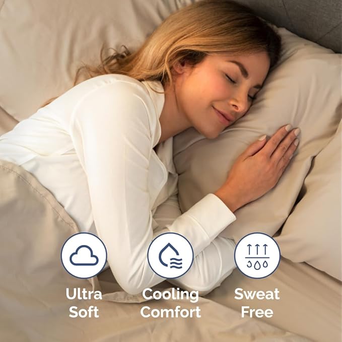 Full XL Bed Sheet - 4 Piece Full XL Bed Sheets Set - Soft, Breathable & Cooling - Hotel Luxury Bedding for Women, Men, Kids, Teens, Boys & Girls - Deep Pockets, Comfy, Fade and Wrinkle Free - Cream