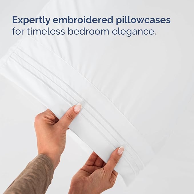 Full XL Bed Sheet - 4 Piece Full XL Bed Sheets Set - Soft, Breathable & Cooling - Hotel Luxury Bedding for Women, Men, Kids, Teens, Boys & Girls - Deep Pockets, Comfy, Fade and Wrinkle Free - White