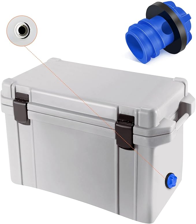 Honoson Cooler Drain Plugs Replacement Compatible with Most Rotomolded Coolers Including Most Major Brands Drain Plugs with Leak-Proof Design