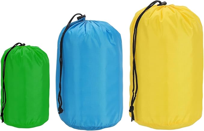 PATIKIL Stuff Sack, Waterproof Outdoor Storage Sack Portable Drawstring Dust Flap Bag for Hiking Backpacking