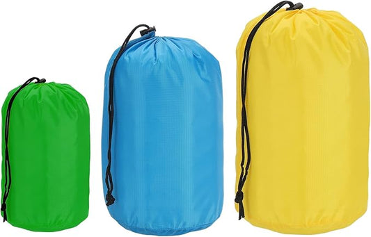 PATIKIL Stuff Sack, Waterproof Outdoor Storage Sack Portable Drawstring Dust Flap Bag for Hiking Backpacking