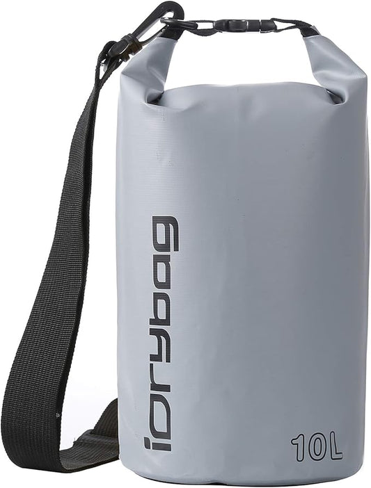 IDRYBAG Dry Bag for Kayaking Waterproof 2L/5L/10L/15L/20L, Small Dry Sack Waterproof Bag for Boating