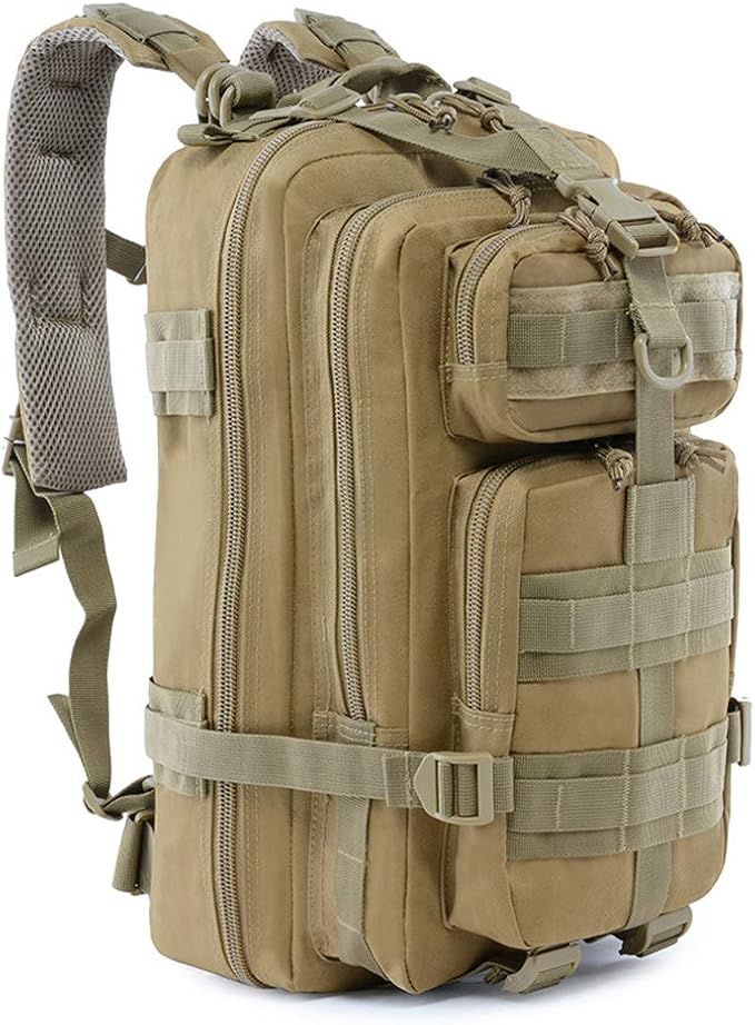 ROARING FIRE Military Tactical Assault Backpack, EDC Outdoor Backpack, Trekking Backpack, 30L Army Rucksack Molle Pack, Go Bag, Get Home Bag for EDC, Camping, Hiking