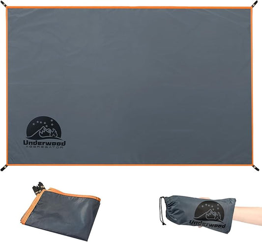Tent Footprint - Waterproof Camping Tarp with Heavy Duty Grommet, Ultralight Outdoor Tent Floor Mat, PU3000mm Ground Sheet for Backpacking, Hiking, Hammock, Picnic, Beach