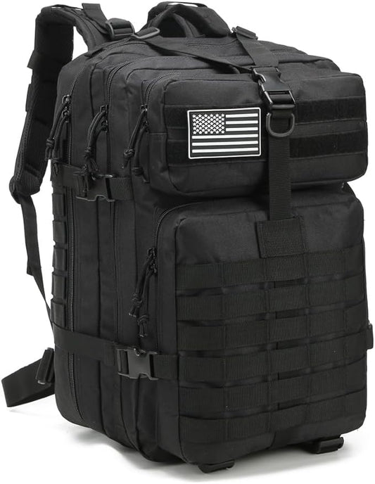 Military Tactical Backpack, Hunting Backpack for Men Hiking Camping Army Molle Daypack 3-Day Pack(Black1.2)