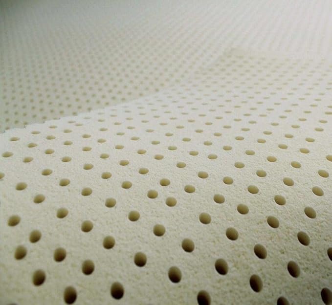 7 Zone Green Natural Organic Latex Mattress Topper King Size - 3 inch - Soft Plush Pillow Top - GOLS Certified Latex Foam Bed Pad for Side Sleepers Zonal Support Durable and Breathable