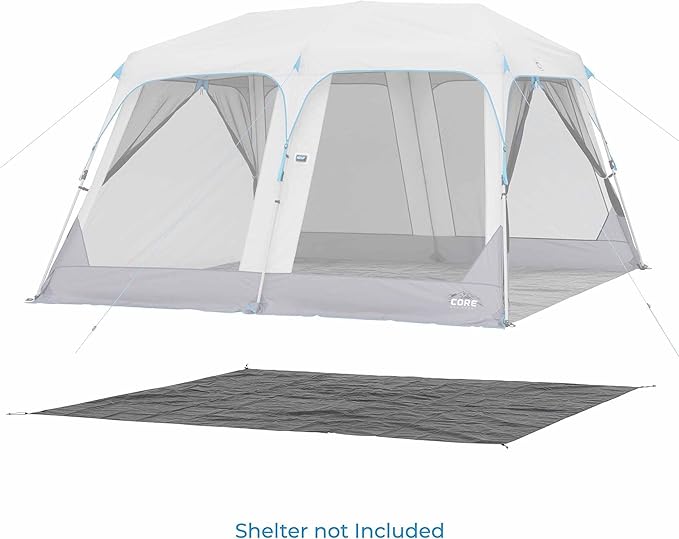 CORE Outdoor Tent Footprints | Perfect Tarp Camping Accessories for Easy Camp Setup (12x10 Instant Screen House)