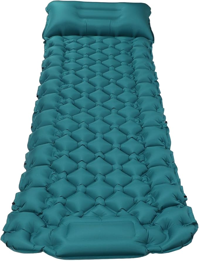 Camping Sleeping Pad, Ultralight Inflatable Sleeping air Mattress for Camping,Camping cot for Camping, Hiking - Airpad Bag,Compact & Lightweight Air Mattress(Blue)