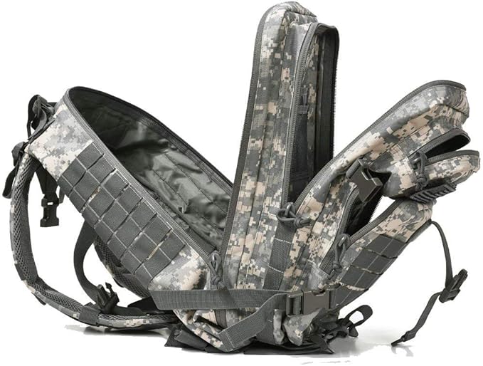REEBOW GEAR Military Tactical Backpack for Men Large 34L Army 3 Day Assault Pack Molle Bag Backpacks (34L, ACU Camouflage)