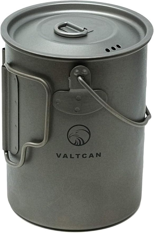 Valtcan 900ml Titanium Pot Backpacking Mug 30oz 0.95qt