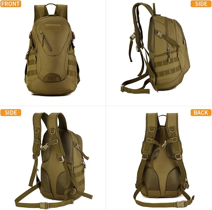 HUNTVP Military MOLLE Backpack Rucksack Gear Tactical Assbault Packbag 20L for Hunting Camping Trekking Travel | Rucksack, Gear, Assbault, Packbag, Hunting, Camping