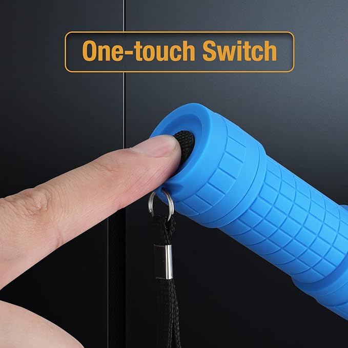 EverBrite Black Light Flashlight 6 Pack, UV Mini Flashlight, 9-Led 395nm Detector for Pet Urine, Stains, Scorpions, 18 AAA Batteries Included