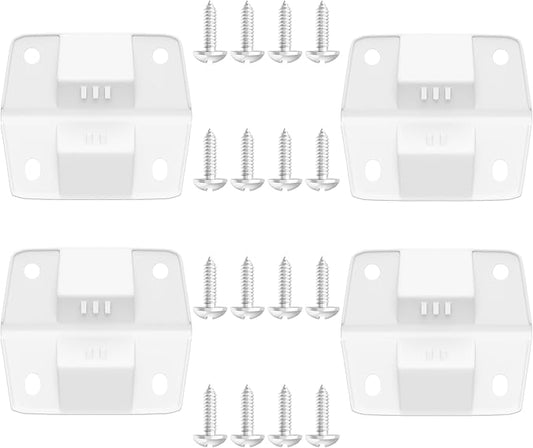 Replacement Cooler Hinges,Cooler Plastic Hinges kit Compatible with Coleman Coolers,Cooler Hinges Replacement Parts:4 Plastic Hinges,16 Mounting Screws