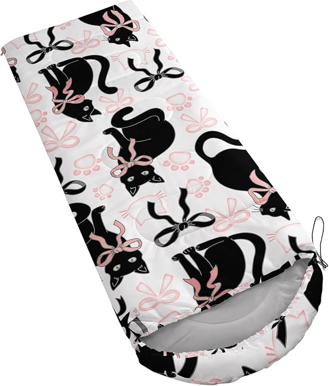 AILONEN Kawaii Puppy Sleeping Bag for Kids Boys Girls,Warm and Cool Weather,Lightweight,Waterproof Backpacking,Cartoon Cute Dog & Duck Animal Themed Blue Sleeping Bag for Camping