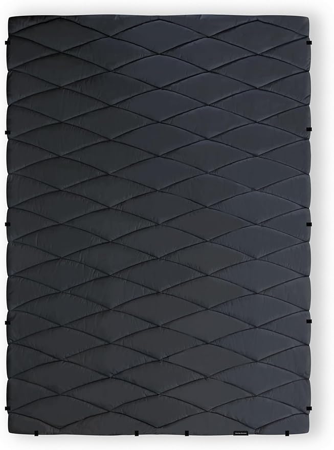 Nomadix Puffer Blanket – Water-Resistant, Eco-Friendly Insulated Blanket with Snaps for Camping, Beach, and Travel, Made from Recycled Materials