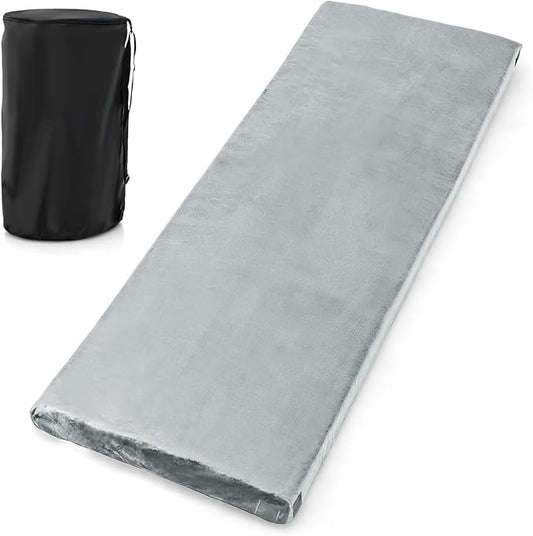S AFSTAR Memory Foam Camping Mattress, Roll Up Travel Mattress w/Carry Bag, Removable Cover, Plush Surface, Anti-Slip Bottom, 72” Portable Foldable Floor Mat for Camping Car Travel