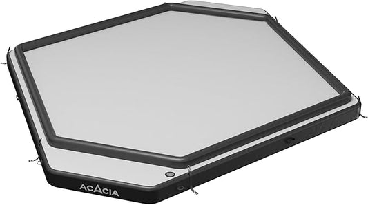 ACACIA Space Air Floor 4 Person, 6 Inches Thick 4 Layers Inflatable Air Mattress with Removable Carpet and Carry Bag, Waterproof Moistureproof Mat Base for Camping, Lake, Pool Floating