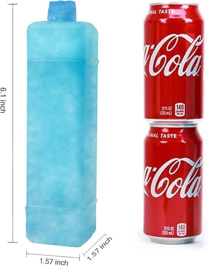 Ice Packs Ice Crystal Boxes for Coolers, Reusable Long Lasting&Fast Freeze, Set of 12 in 1 Freezer Packs for Lunch Bags Cooler Backpack, Camping, Picnics, Beach, Fishing and More