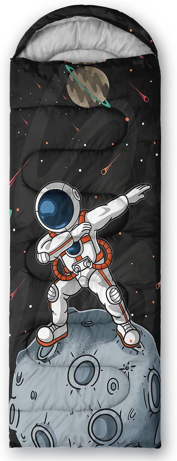 AILONEN Girls Pink Camping Sleeping Bags,Lightweight & Waterproof,3 Season Warm & Cool Weather,Cute Bow Duck Print Sleeping Bags for Kids,Girls,Adults Travelling,Outdoors