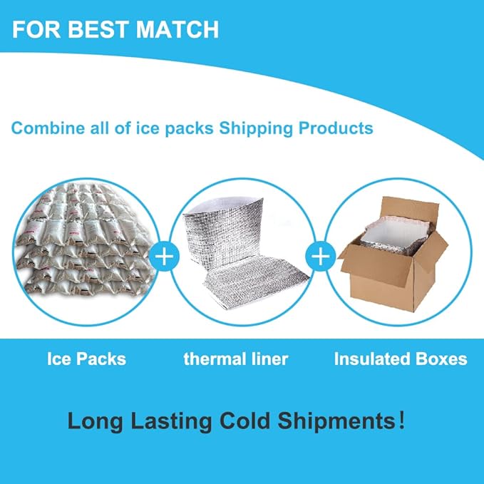 RAINBOW Dry Ice Packs for Shipping Long Lasting, Reusable Cold Ice Pack Sheets for Lunch Box, Flexible Dry Ice Packs for Coolers, Dry Ice for Shipping Frozen Food, 24 Ice Cells Each Sheet, 24 Sheets