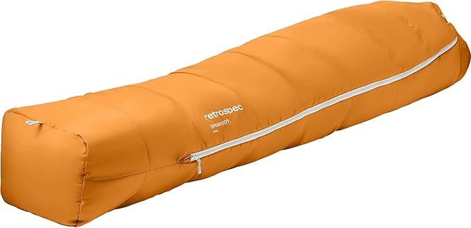 Retrospec Dream Mummy Sleeping Bag - 30°F Camping & Travel Essential Gear with Water - Resistant Shell & Synthetic Fill - Zippered Pocket & Stuff Sack